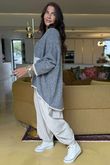 Big Softie Star Slouch Knit Grey Marl -